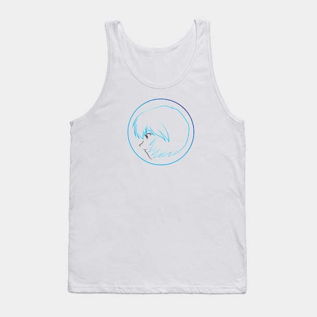 Rei Ayanami's Face - 07A Tank Top by SanTees